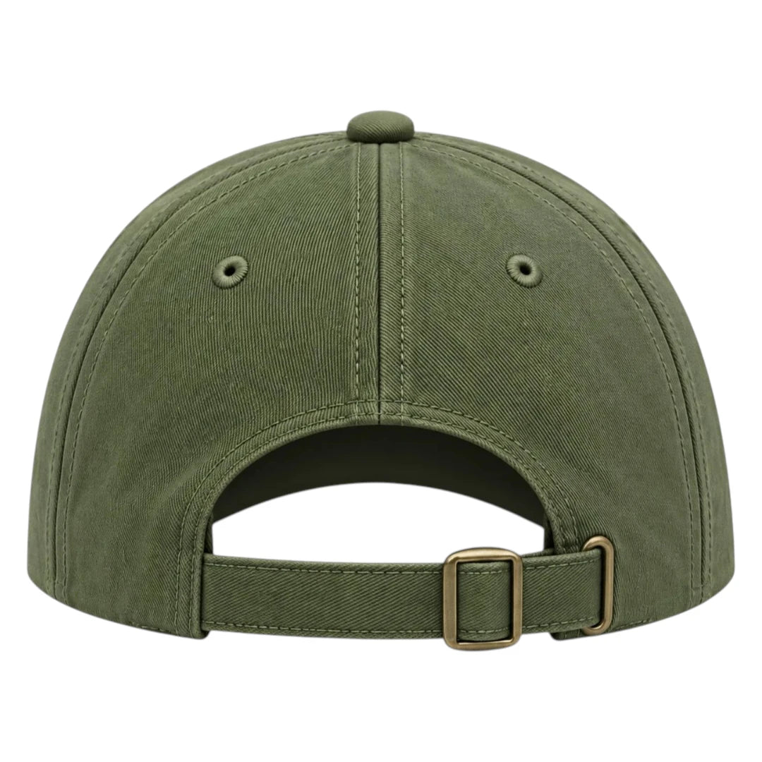 Brisez Classic Olive Green Baseball Cap with Curved Brim