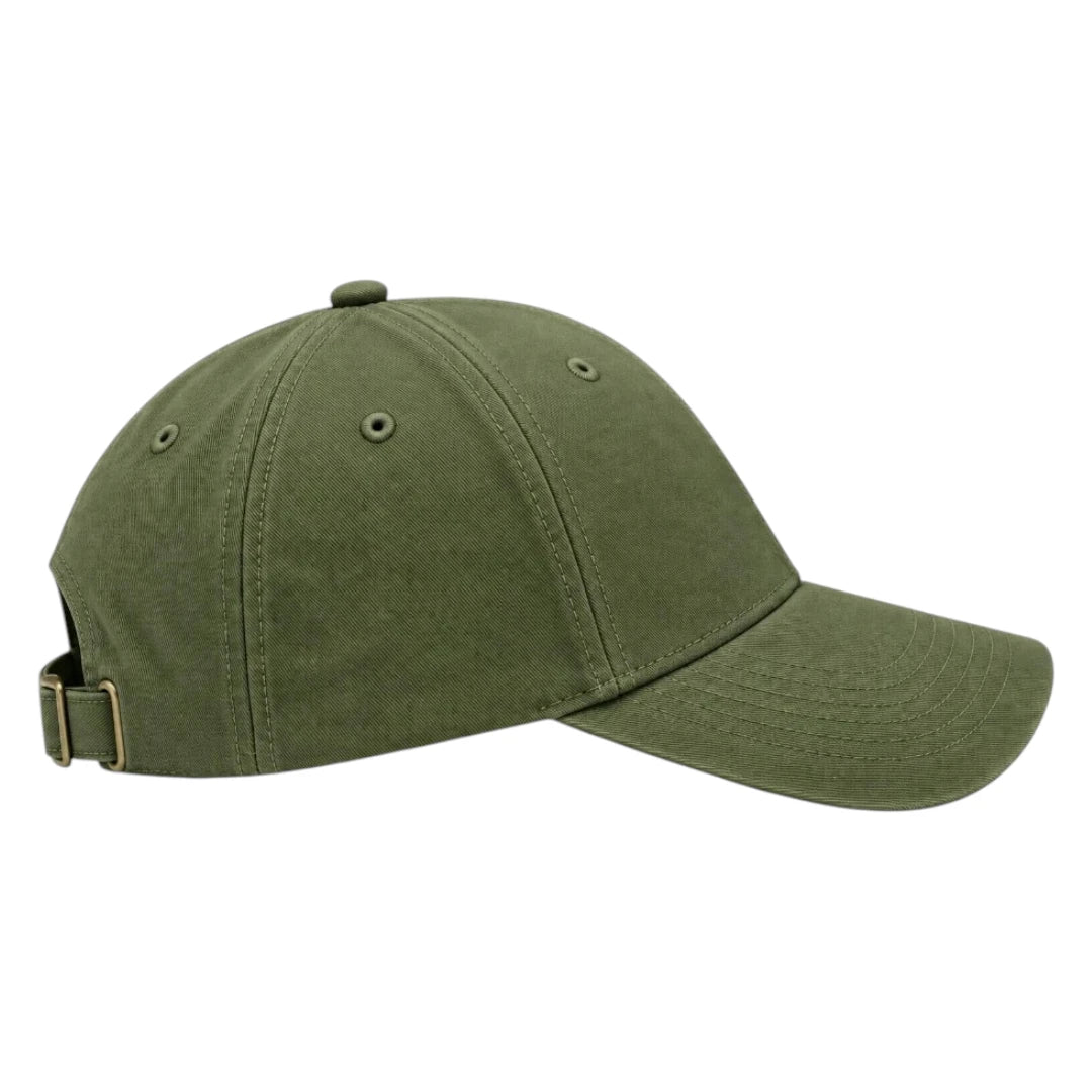 Brisez Classic Olive Green Baseball Cap with Curved Brim