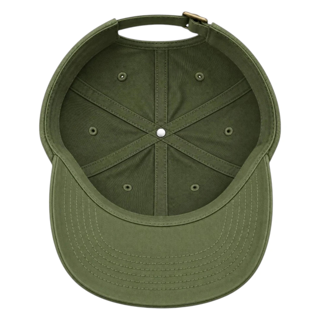 Brisez Classic Olive Green Baseball Cap with Curved Brim
