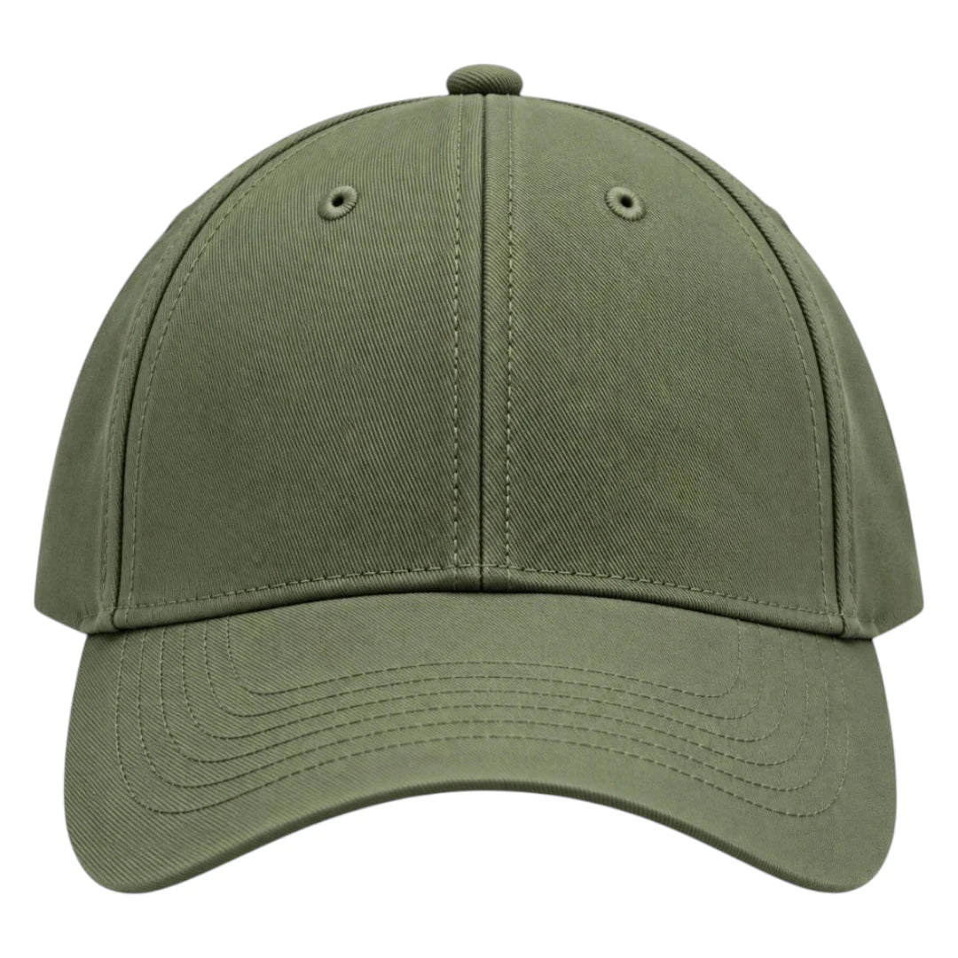Brisez Classic Olive Green Baseball Cap with Curved Brim