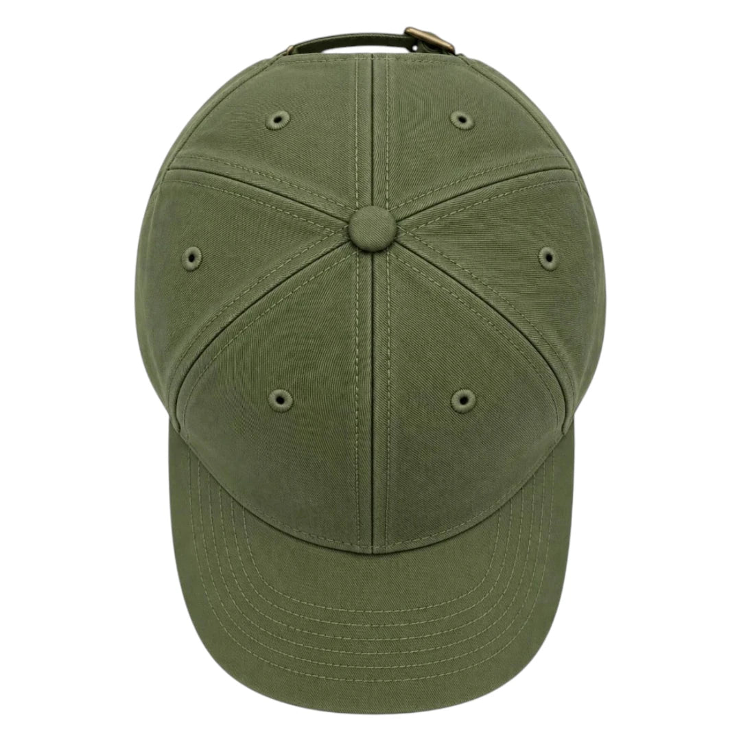 Brisez Classic Olive Green Baseball Cap with Curved Brim